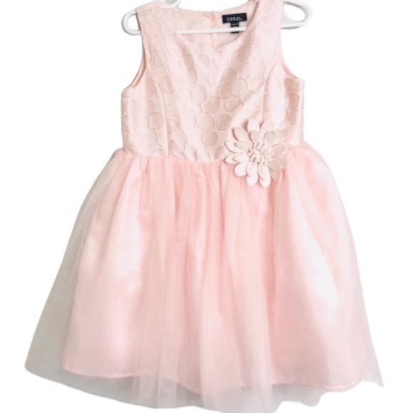 girls pink party dress